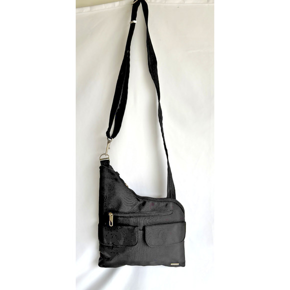 Travelon Anti-Theft Black Crossbody Security Travel Bag Purse - Picture 1 of 9